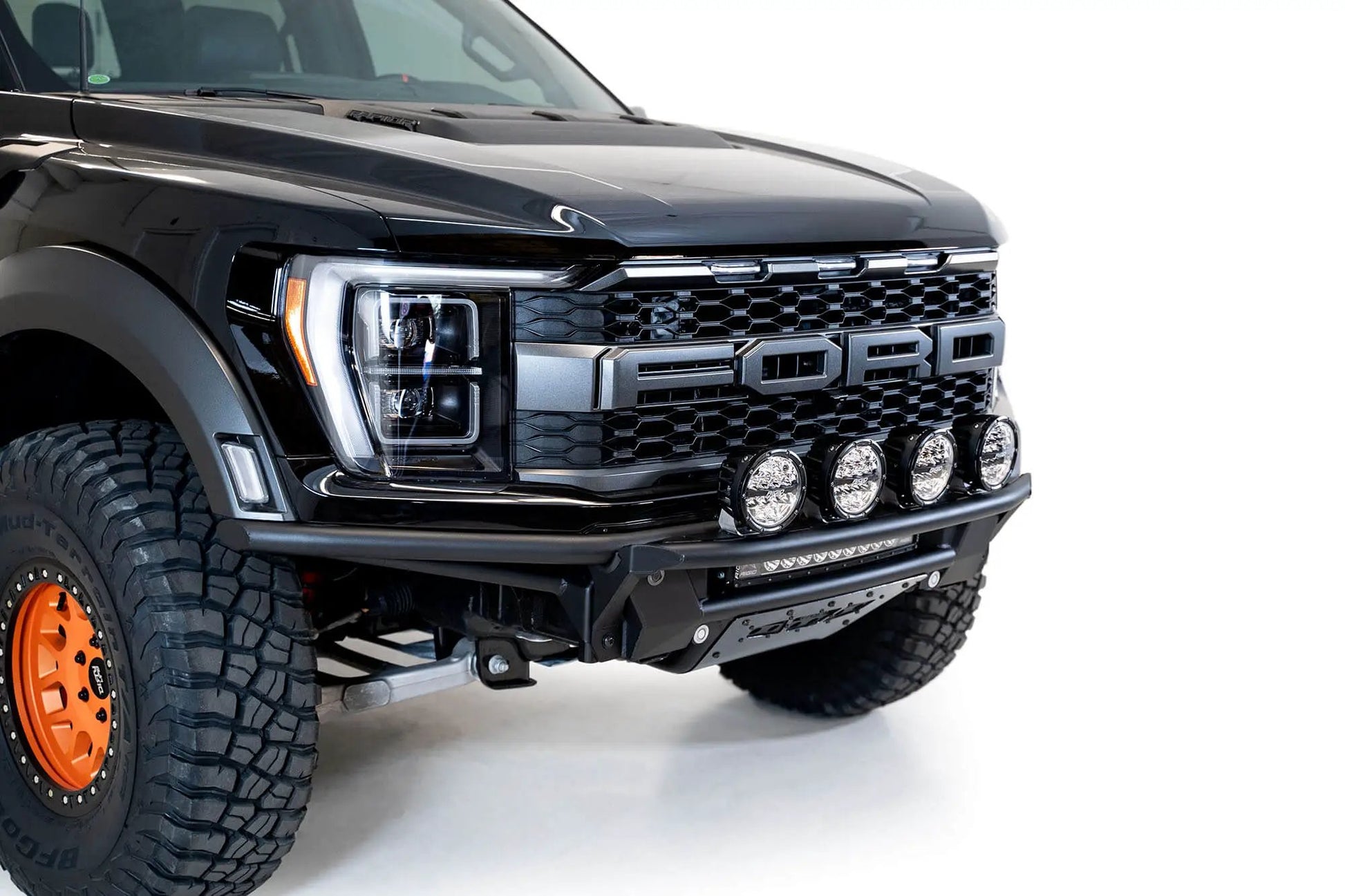 Addictive Desert Designs 2021 - 2023 Ford Raptor PRO Bolt-On Add-On Light Hoop by Addictive Desert Designs