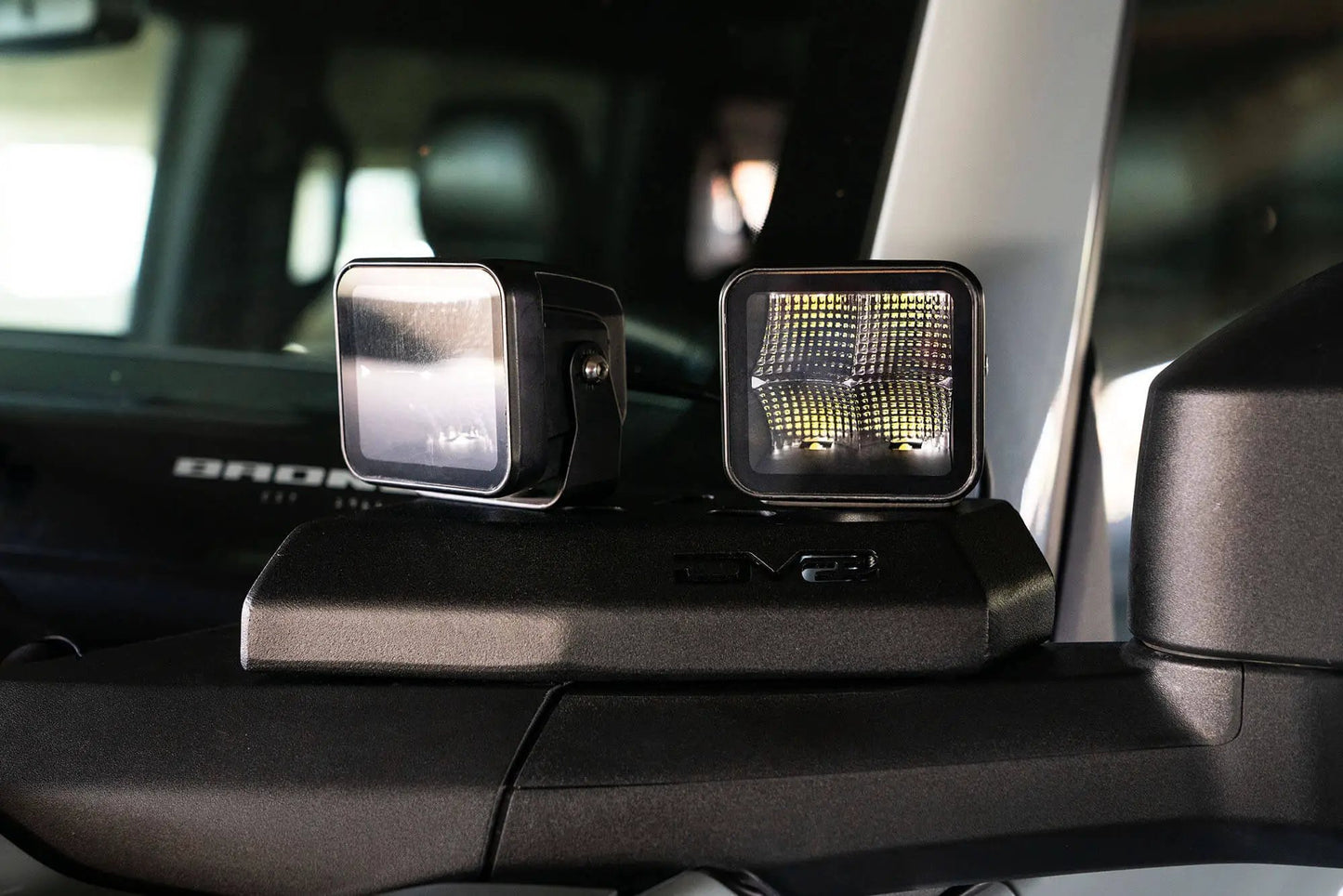DV8 Offroad Ford Bronco A-Pillar Pod Light Mounts by DV8 Offroad