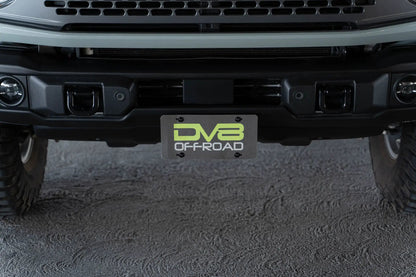 DV8 Offroad Ford Bronco Capable Bumper Front License Plate Mount by DV8 Offroad