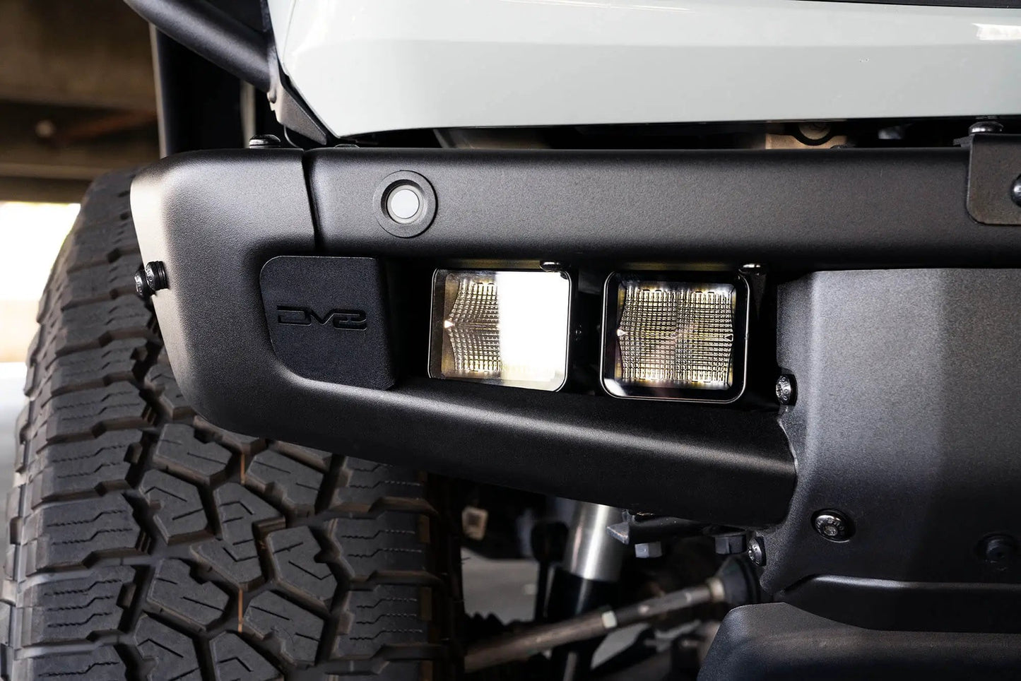 DV8 Offroad Ford Bronco Factory Bumper Pocket Light Mount by DV8 Offroad