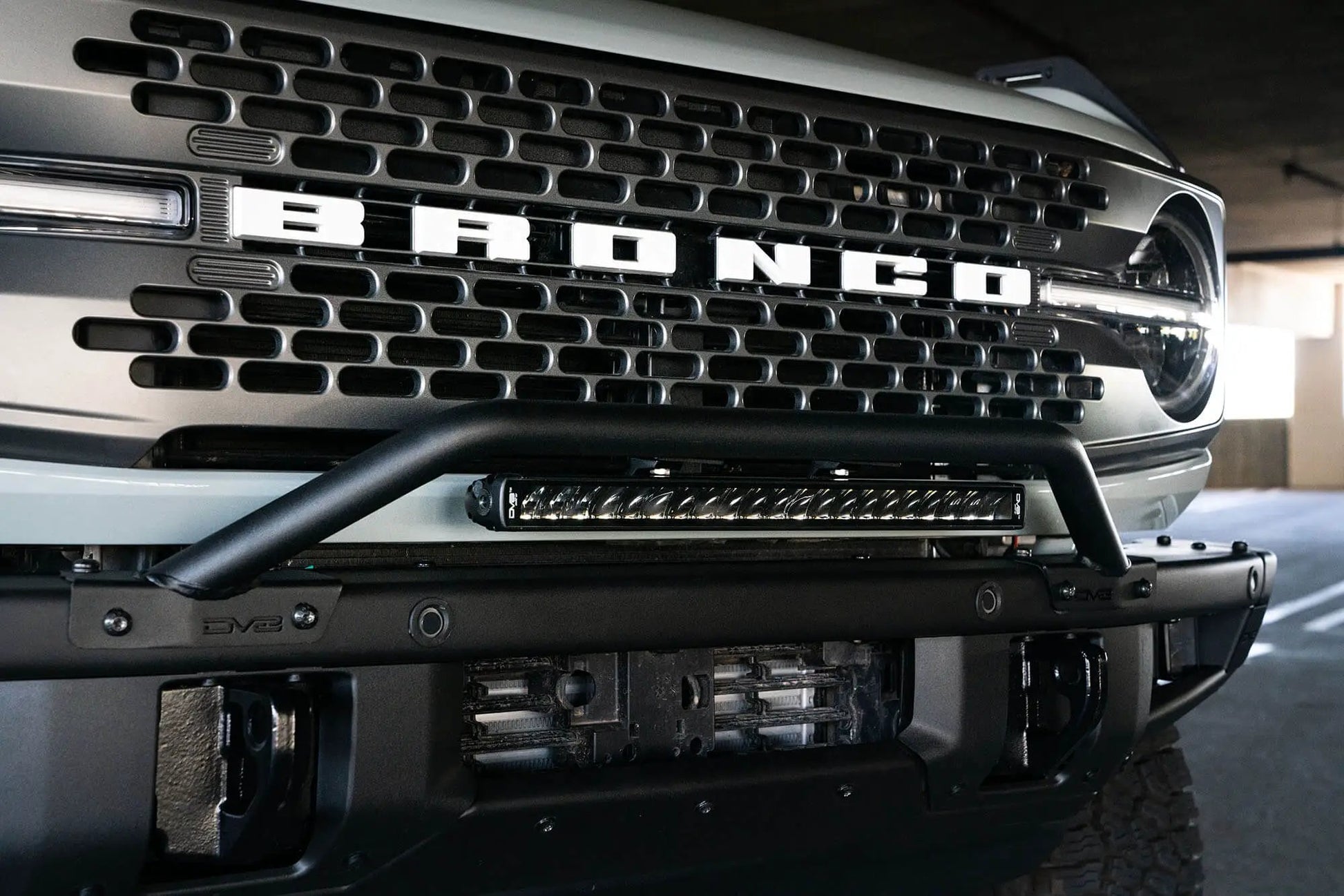 DV8 Offroad Ford Bronco Factory Bumper Bull Bar by DV8 Offroad