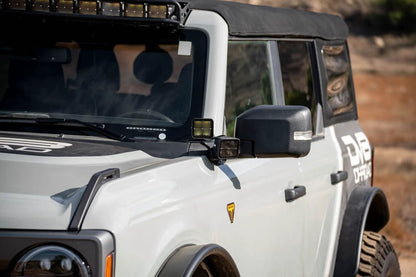DV8 Offroad Ford Bronco A-Pillar Dual Light Pod Drop Mounts by DV8 Offroad