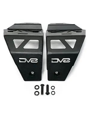 DV8 Offroad 2018-22 Jeep JL & 2020-2022 Jeep JT A-Pillar Dual Pod Light Mounts by DV8 Offroad
