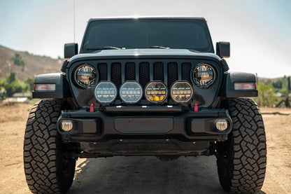 DV8 Offroad 2018+ Wrangler JL Push Bar for Mopar Rubicon Steel Bumper by DV8 Offroad