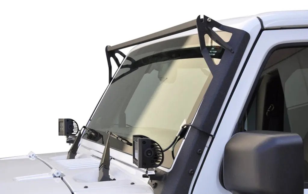 DV8 Offroad 07-18 Jeep JK Full A-Pillar Light Mount by DV8 Offroad