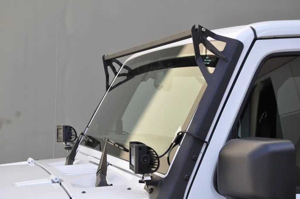 DV8 Offroad 07-18 Jeep JK Full A-Pillar Light Mount by DV8 Offroad