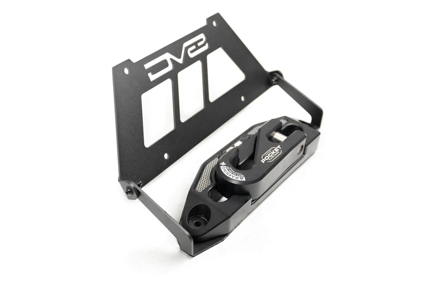 DV8 Offroad Fairlead Mounted Flip-Up License Plate Bracket by DV8 Offroad