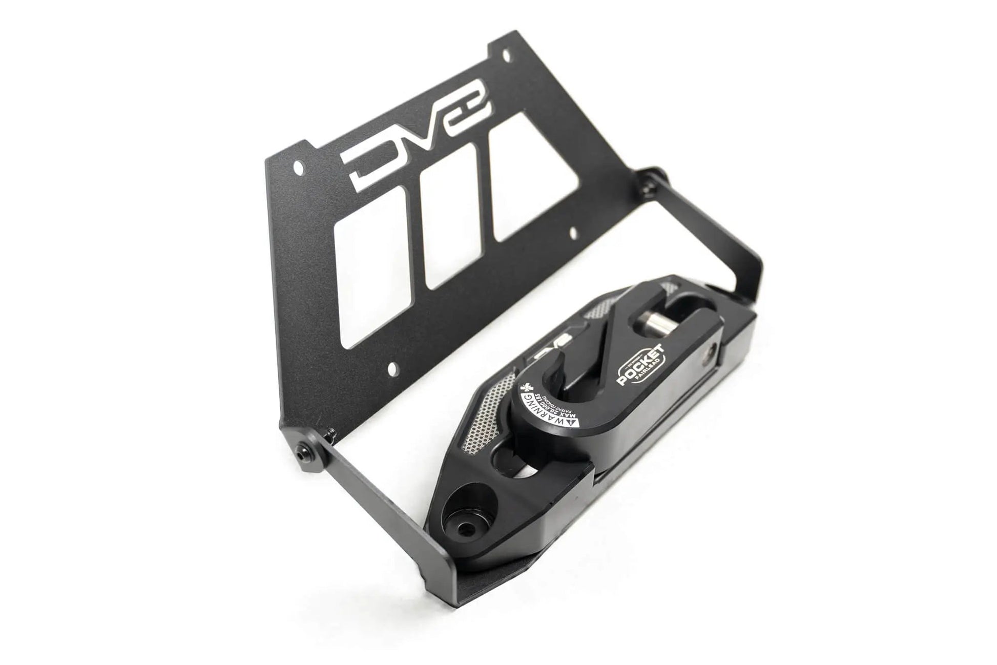 DV8 Offroad Fairlead Mounted Flip-Up License Plate Bracket by DV8 Offroad