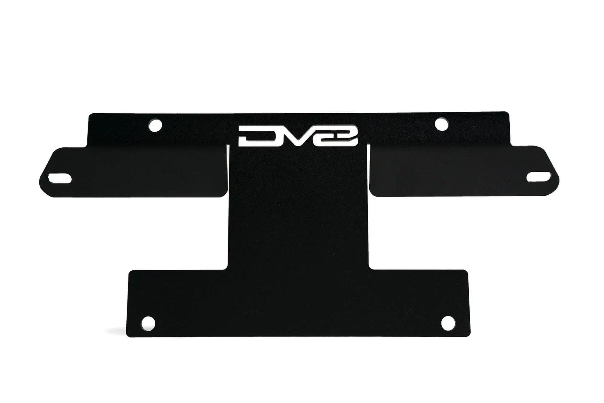 DV8 Offroad This front license plate relocation bracket places your license plate just below the center of your bumper at a slight angle by DV8 Offroad