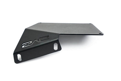DV8 Offroad Front license plate relocation bracket places your license plate towards the side of your bumper. Our Bronco license plate bracket relocates it to the side of the bumper in a more aesthetic position.. by DV8 Offroad