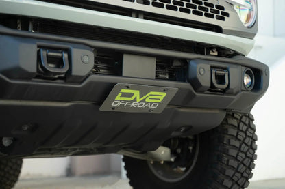DV8 Offroad Ford Bronco Capable Bumper Slanted Front License Plate Mount by DV8 Offroad