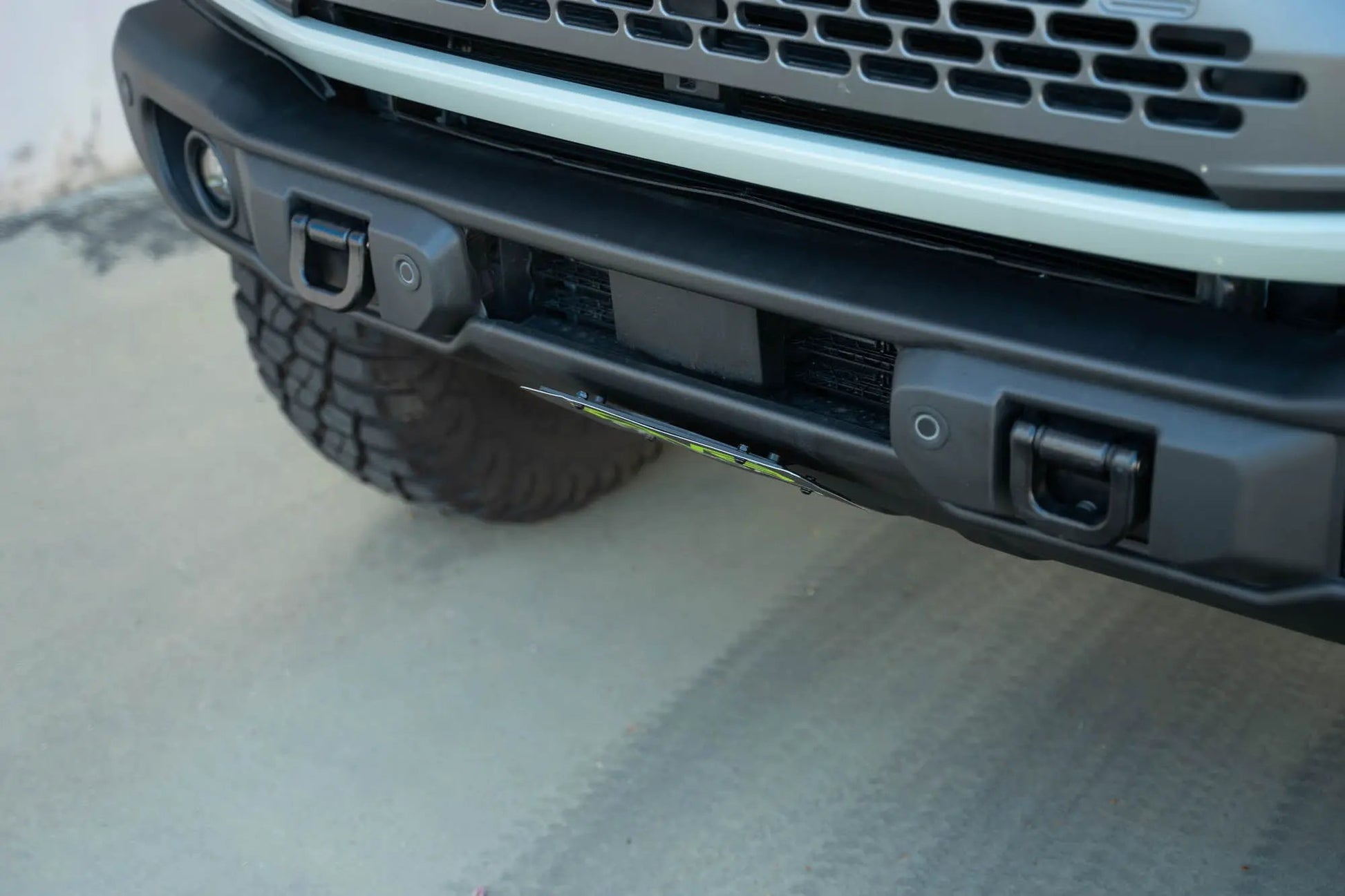 DV8 Offroad Ford Bronco Capable Bumper Slanted Front License Plate Mount by DV8 Offroad