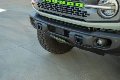 DV8 Offroad Ford Bronco Capable Bumper Slanted Front License Plate Mount by DV8 Offroad