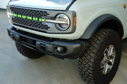 DV8 Offroad Ford Bronco Capable Bumper Slanted Front License Plate Mount by DV8 Offroad