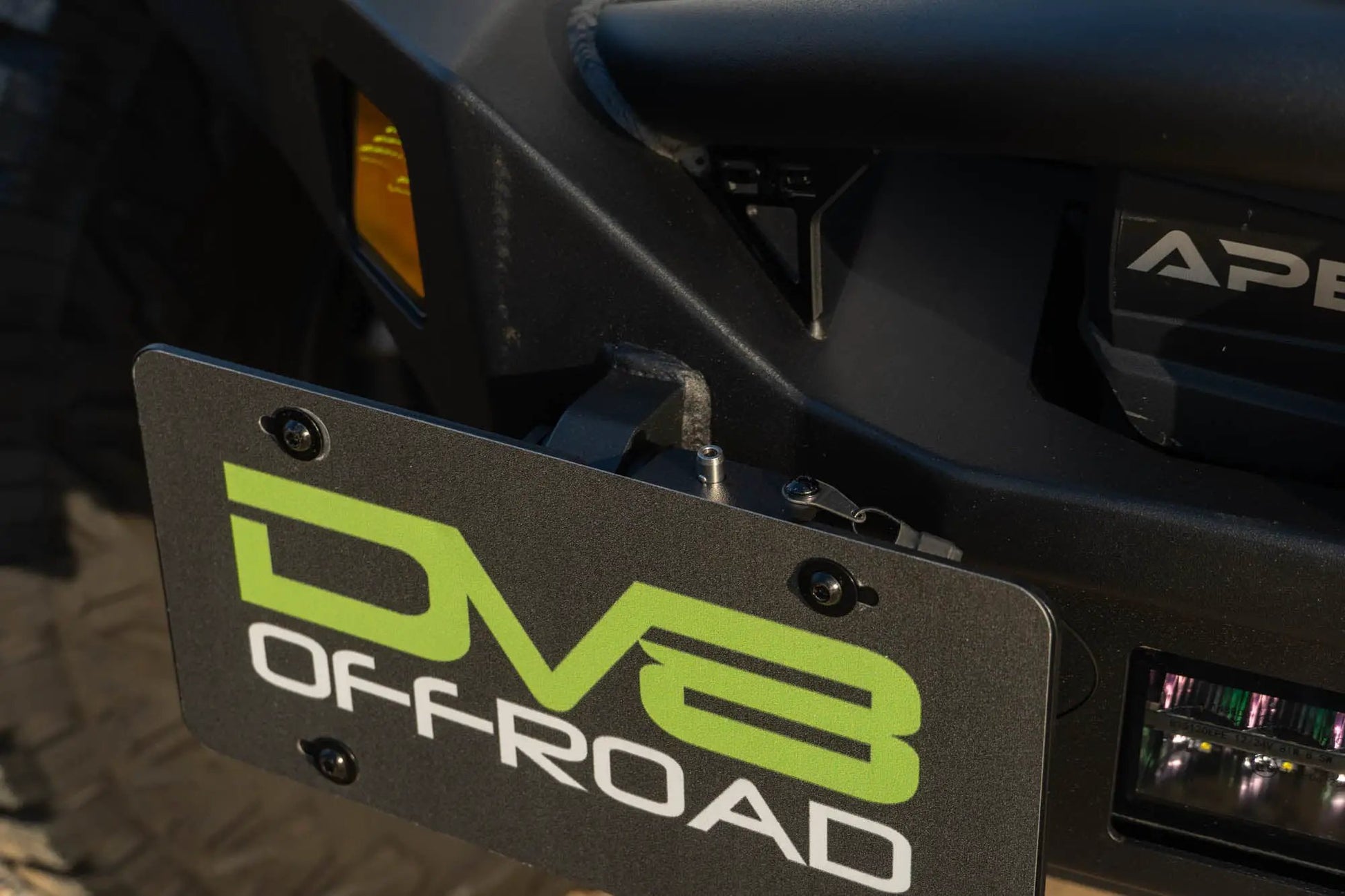 DV8 Offroad Universal Quick Release D-Ring License Plate Mount by DV8 Offroad