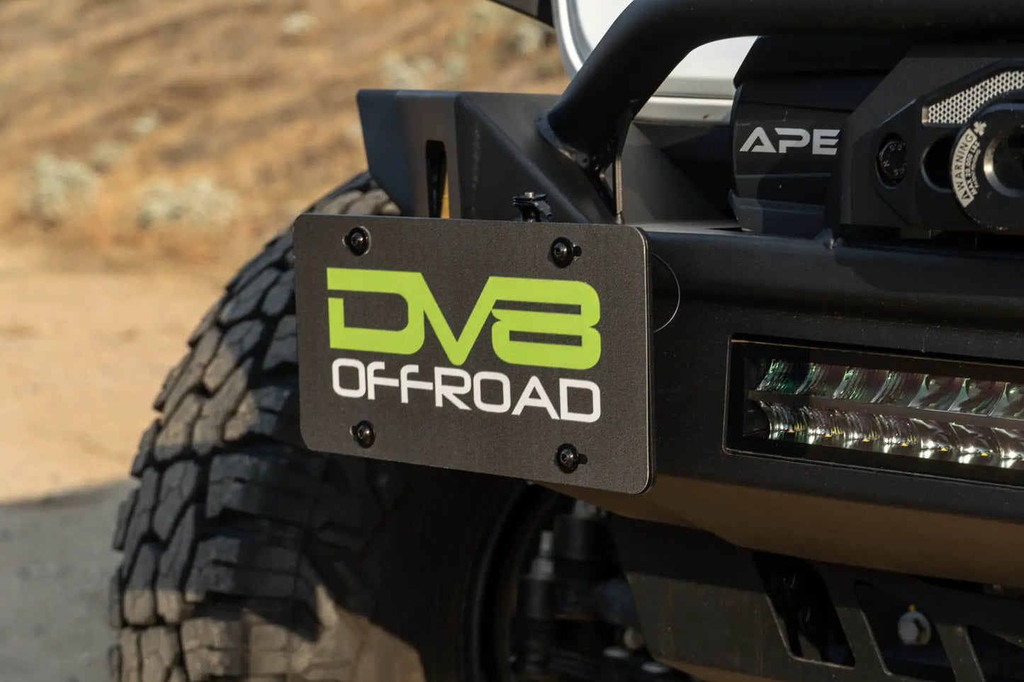 DV8 Offroad Universal Quick Release D-Ring License Plate Mount by DV8 Offroad