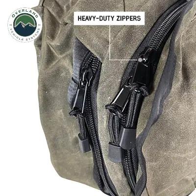 OVS Large Duffle With Handle And Straps - #16 Waxed Canvas by OVS