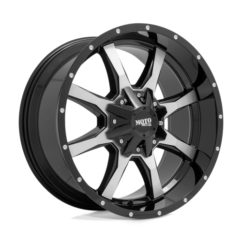 Moto Metal MO970 18X10 8X6.5 PURPLE CLR G-BLK -24MM