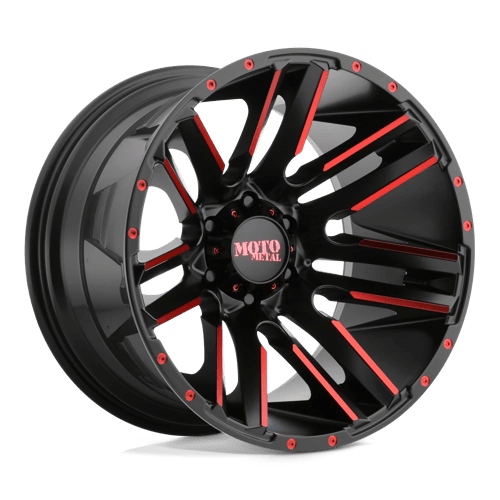 Moto Metal MO978 20X10 8X170 G-BLK MACH  -24MM