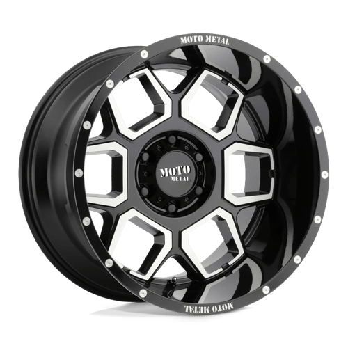 Moto Metal MO981 20X10 6X5.5 G-BLK MACH -24MM by Moto Metal