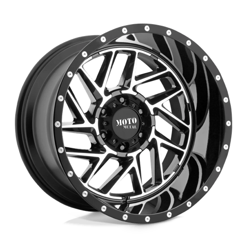 Moto Metal MO985 20X10 5X5.0 71.5 G-BLK MACH -18