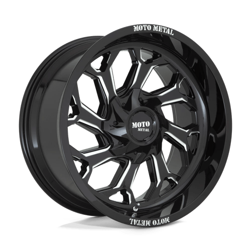Moto Metal MO999 20X10 8X6.5 G-BLK MILL -18MM by Moto Metal