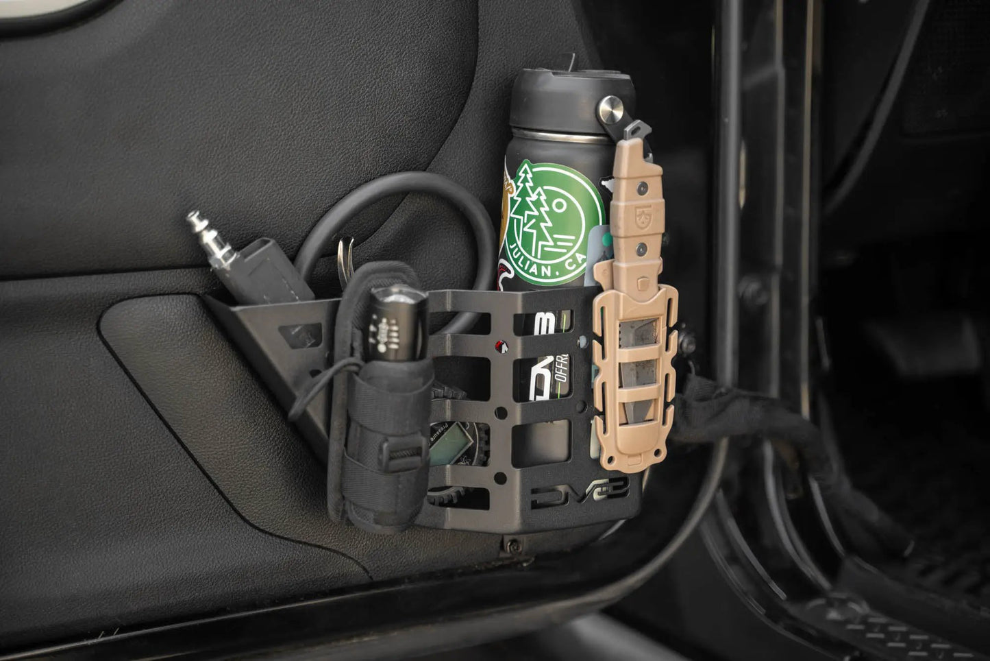 DV8 Offroad 2011-2018 Jeep Wrangler JK Front Door Pocket Molle Panels by DV8 Offroad