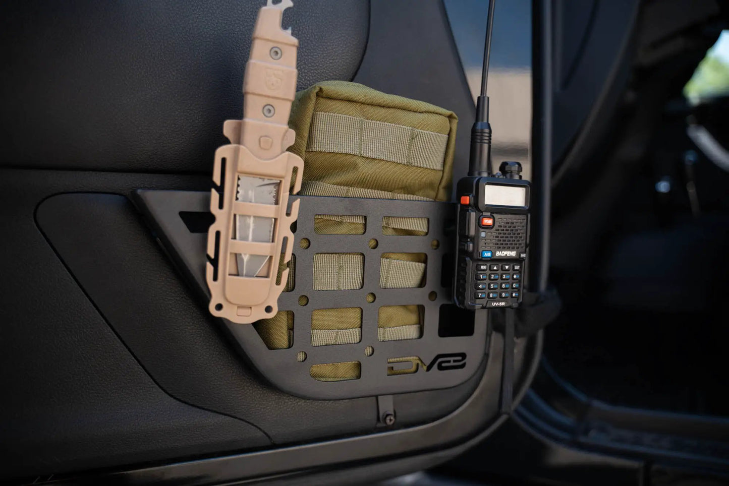 DV8 Offroad 2011-2018 Jeep Wrangler JK Slim Front Door Molle Pockets by DV8 Offroad