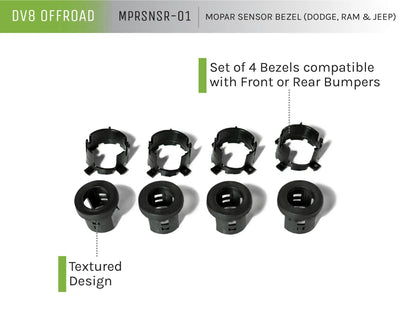 DV8 Offroad Sensor Bezel - Mopar RAM, Jeep, Dodge by DV8 Offroad