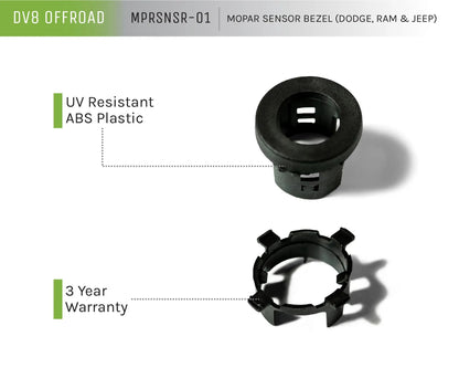 DV8 Offroad Sensor Bezel - Mopar RAM, Jeep, Dodge by DV8 Offroad