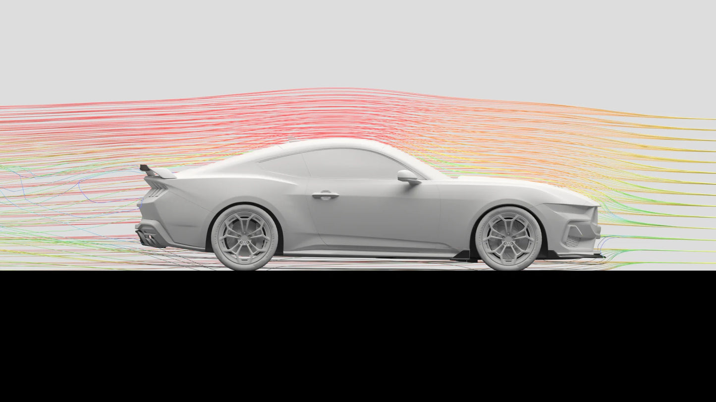 NYTOP 2024-Current Ford Mustang GT Dry Carbon Hood Vent
