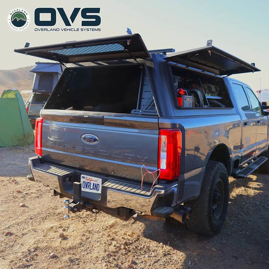 OVS Expedition - Truck Cap W/Full Wing Doors, Front and Rear Windows & 3rd Brake Light by OVS