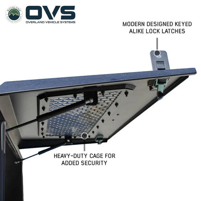 OVS Expedition - Truck Cap W/Full Wing Doors, Front and Rear Windows & 3rd Brake Light by OVS