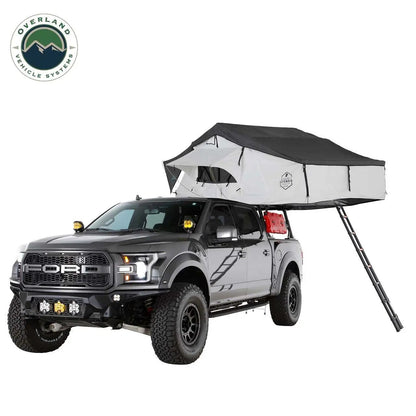 OVS HD Nomadic N3E - Soft Sided Roof Top Tent, 3 Person, White Body & Dark Grey RainFly by OVS