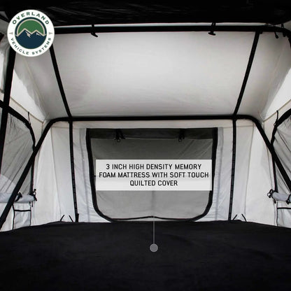 OVS HD Nomadic N3E - Soft Sided Roof Top Tent, 3 Person, White Body & Dark Grey RainFly by OVS