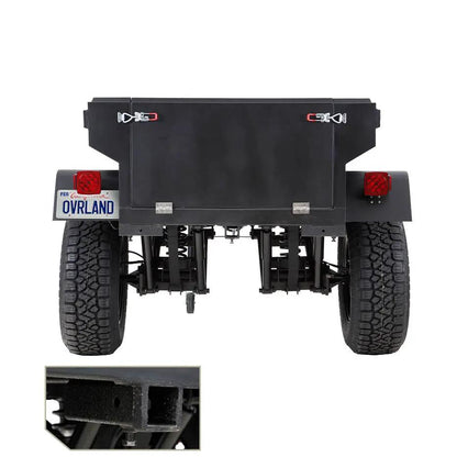 OVS Off Road Trailer - Military Style With Full Articulating Suspension 5x5 Bolt Pattern w/ Tires, Wheels and Brake Controller by OVS