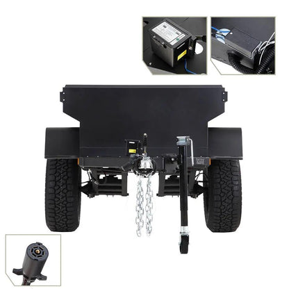 OVS Off Road Trailer - Military Style With Full Articulating Suspension 5x5 Bolt Pattern w/ Tires, Wheels and Brake Controller by OVS