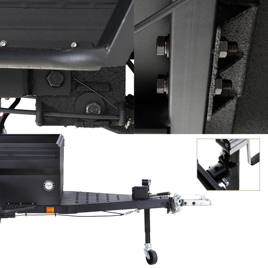 OVS Off Road Trailer - Military Style With Full Articulating Suspension 5x5 Bolt Pattern w/ Tires, Wheels and Brake Controller by OVS