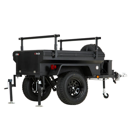OVS Off Road Trailer - Military Style With Full Articulating Suspension 5x5 Bolt Pattern w/ Tires, Wheels and Brake Controller by OVS