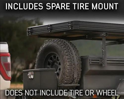 OVS Off Road Trailer Spare Tire Carrier with Mounting Hardware by OVS