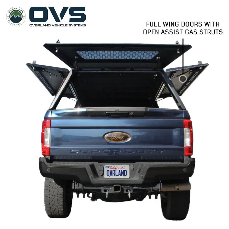 OVS Expedition - Truck Cap W/Full Wing Doors, Front and Rear Windows & 3rd Brake Light by OVS