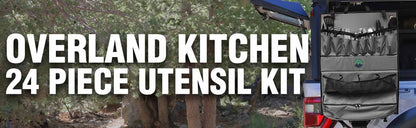 OVS Overland Kitchen Kit - 24 Piece Cooking and Utensil Kit, Hanging Carrying Case by OVS