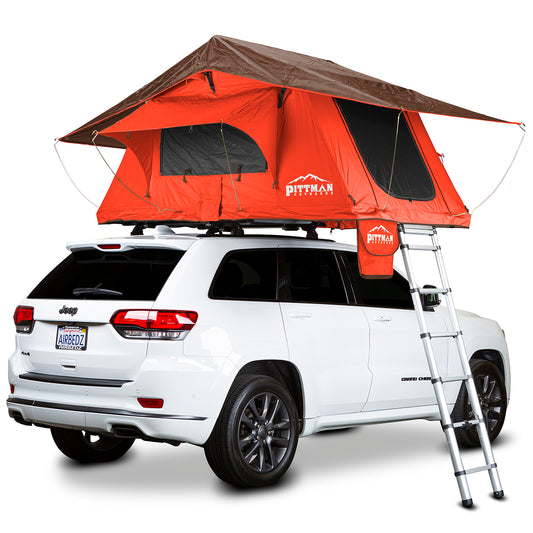 AirBedz TNT1.4 Series - Main Tent Color: Orange Coffee Brown Trim - Rainfly Color: Coffee Brown Orange Trim - AirBedz - PPI-TNT1.4OCB_CBO - Auto Expedition