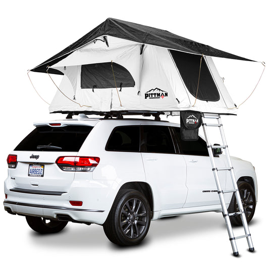 AirBedz TNT1.4 Series - Main Tent Color: Off White Black Trim - Rainfly Color: Black Off White Trim - AirBedz - PPI-TNT1.4WB_BW - Auto Expedition