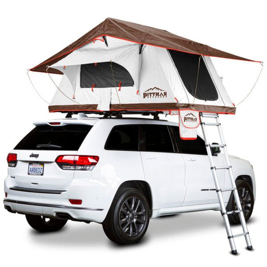 AirBedz TNT1.9 Series - Main Tent Color: White Coffee Brown Trim - Rainfly Color: Coffee Brown Orange Trim - AirBedz - PPI-TNT1.9WCBO_CBO - Auto Expedition