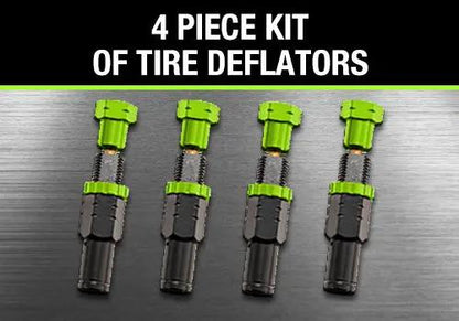 UDA 4 Piece Adjustable Tire Deflator Kit & Storage Bag by UDA