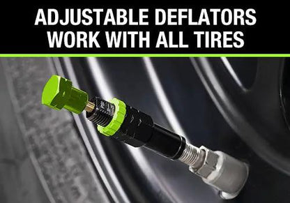 UDA 4 Piece Adjustable Tire Deflator Kit & Storage Bag by UDA