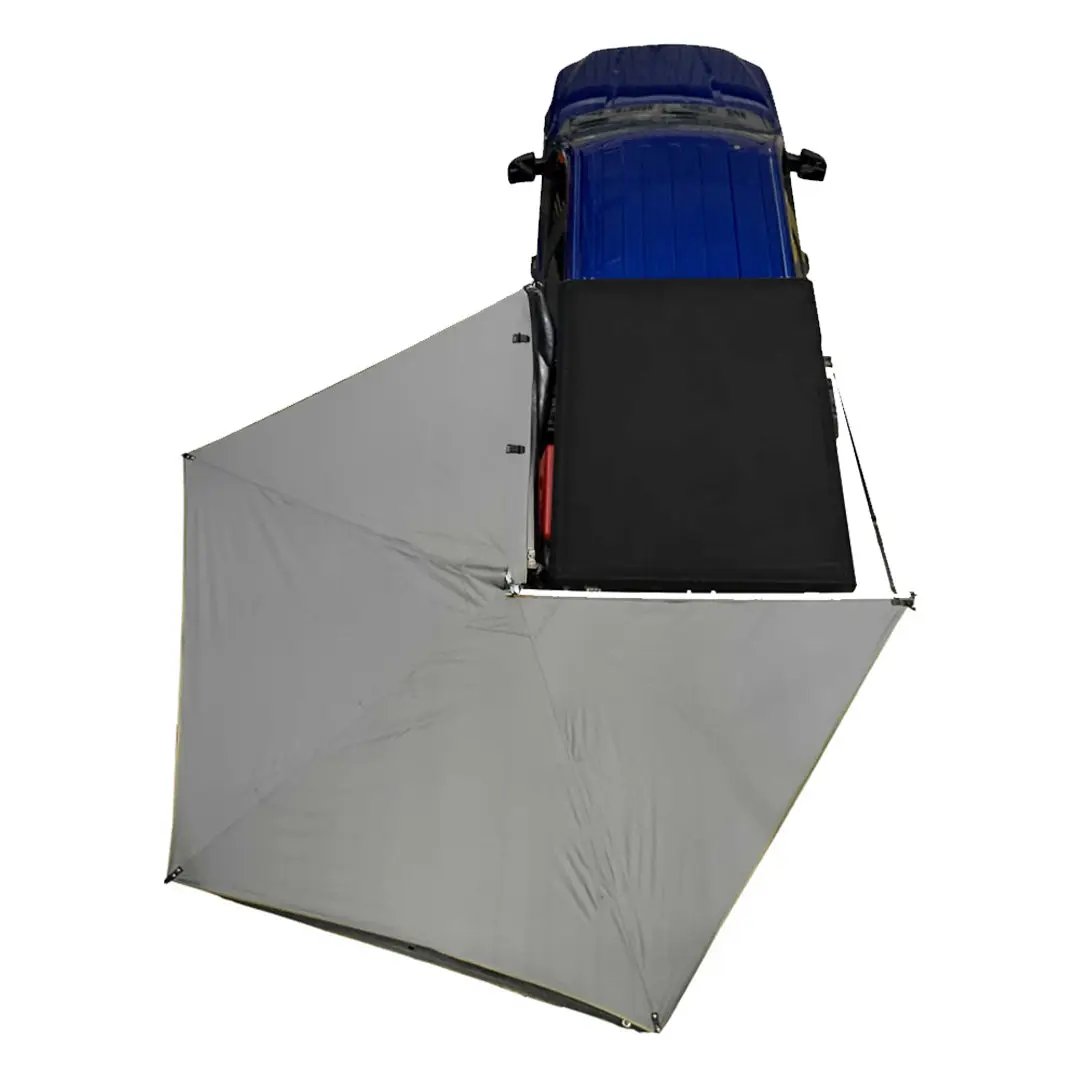 OVS HD Nomadic 270 LT - Awning, Driver Side, Grey Body, Green Trim W/Black Travel Bag by OVS