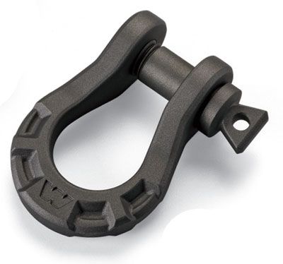 Warn 3/4 Inch Shackle With 7/8 Inch Pin; 18000 Pound and Under Weight Rating; Forged Steel; Single