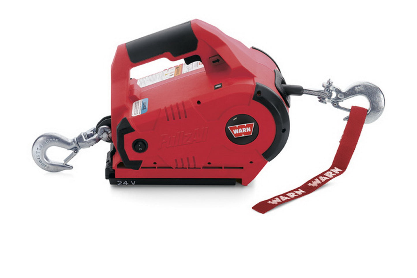 Warn cordless PULLZALL DC powered lifting and pulling tool kit includes 2 batteries and rapid charger